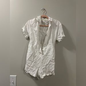 NEVER WORN - Pull&Bear Beach Romper White